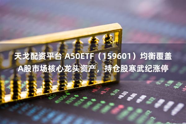 天戈配资平台 A50ETF（159601）均衡覆盖A股市场核心龙头资产，持仓股寒武纪涨停
